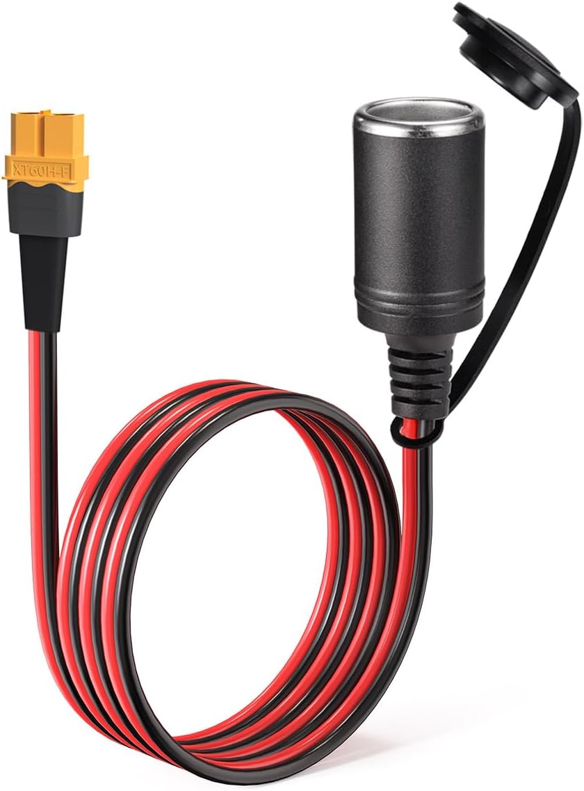 XT60 Female to Cigarette Lighter Adapter Extension Cable