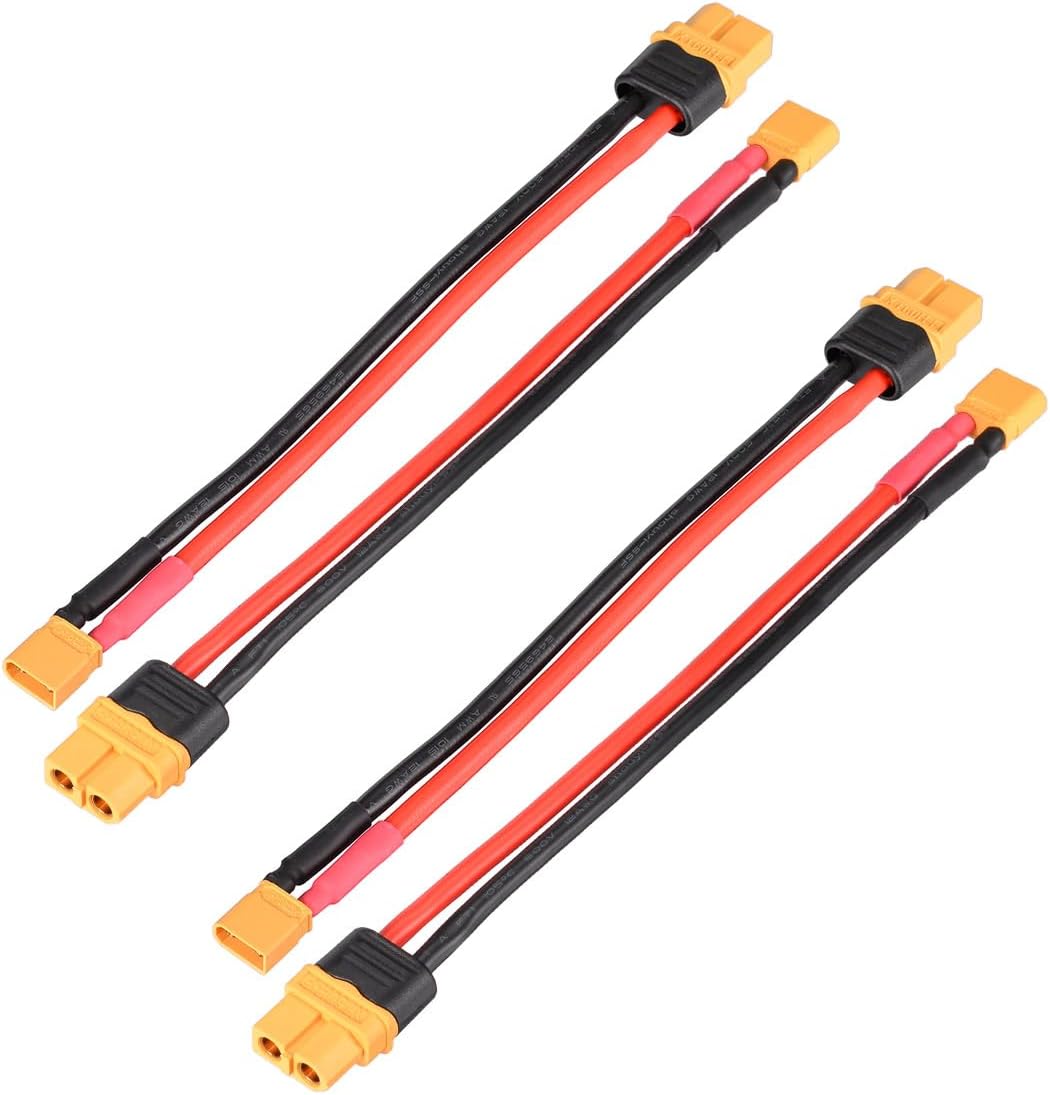 XT60 Female to XT30 Male Adapter Extension Cable 4pcs