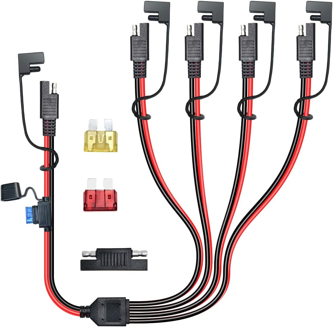 SAE Splitter Extension Cable with Fuse