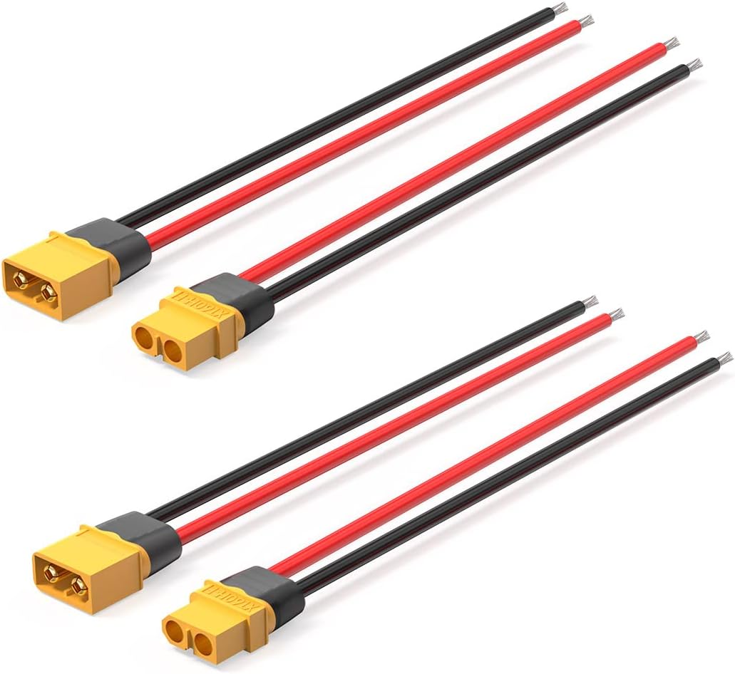 XT60 Female and Male Pigtail Extension Cable