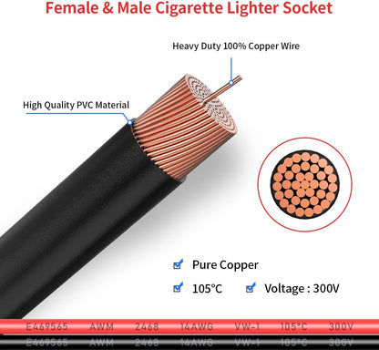 Cigarette Lighter Extension Cable