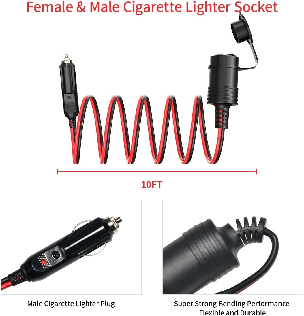 Cigarette Lighter Extension Cable