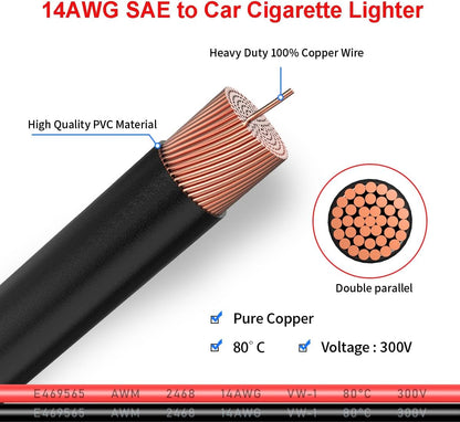 Cigarette Lighter Extension Cable