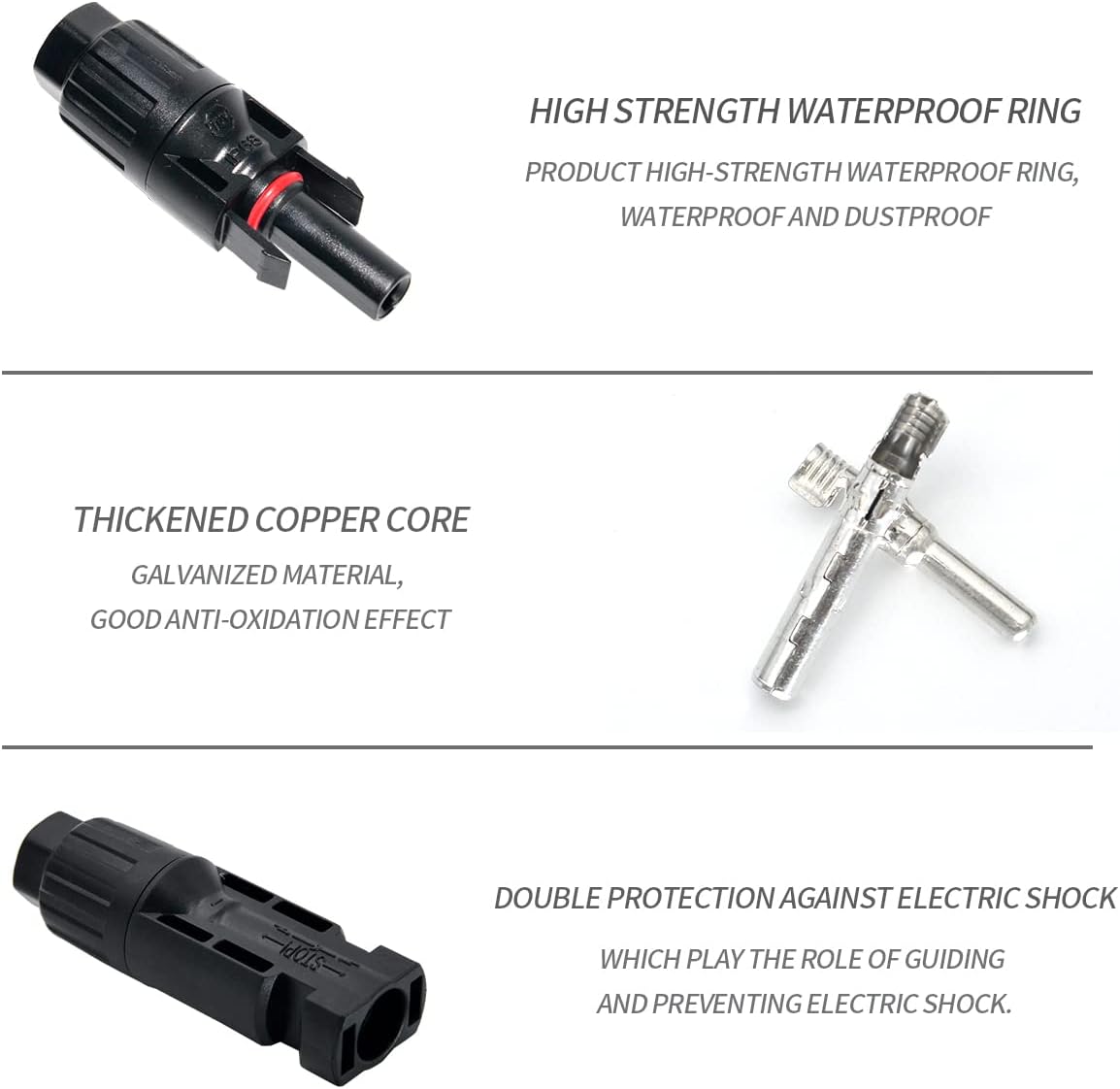 MC4 Connector Top with Plastic Wrench