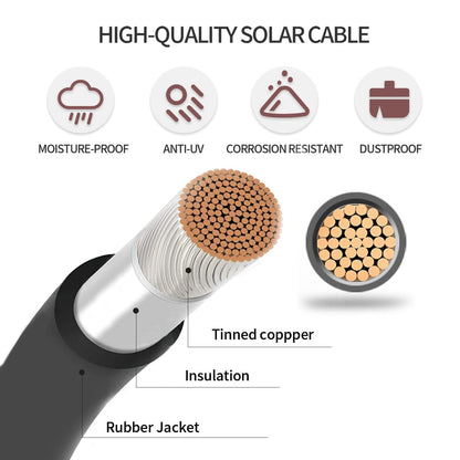 MC4 Male to Female Extension Cable 1 Pair