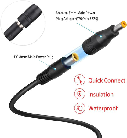 MC4 to 8mm DC Male Adapter Extension Cable