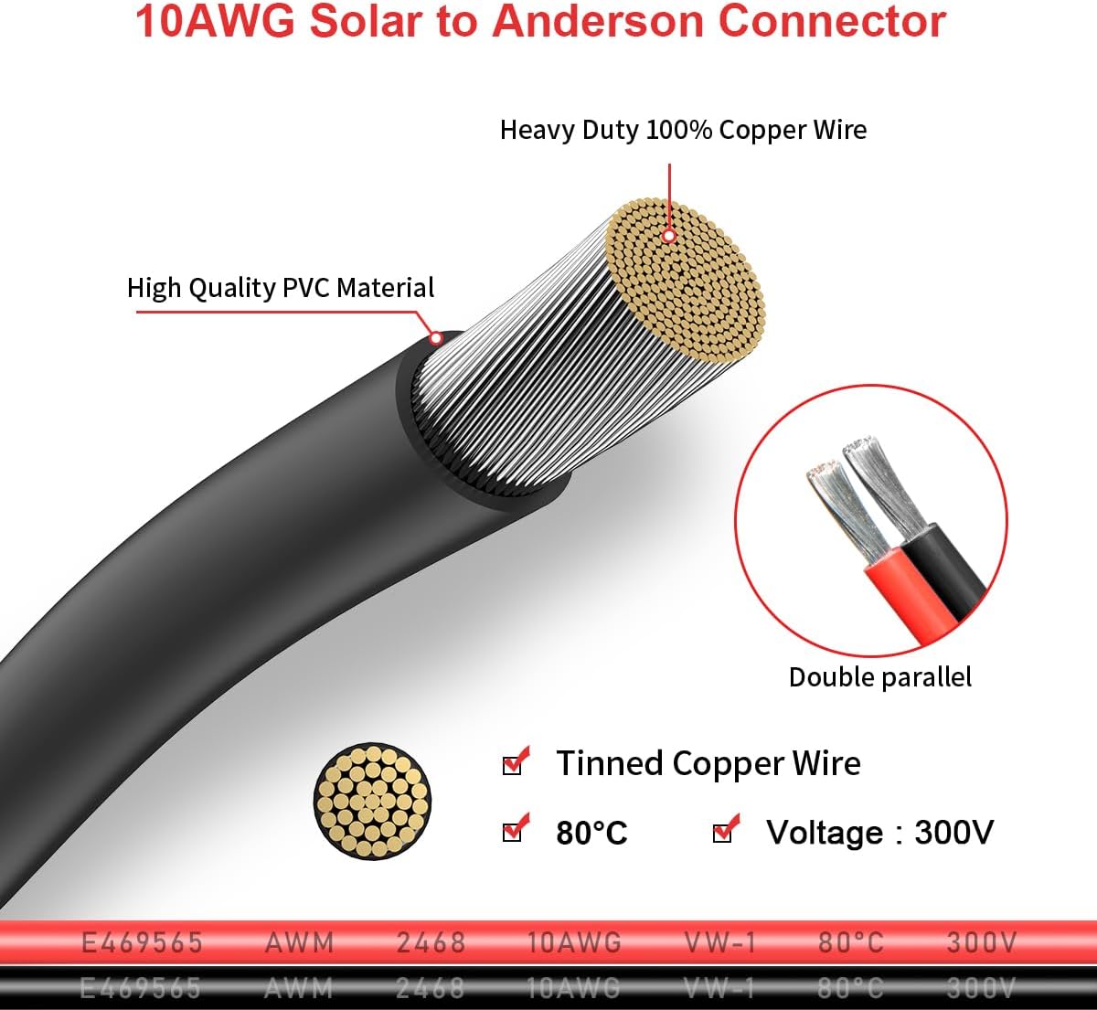 MC4 to Anderson Adapter Extension Cable