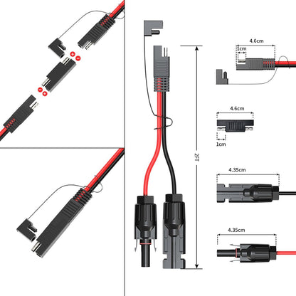 MC4 to SAE Adapter Extension Cable