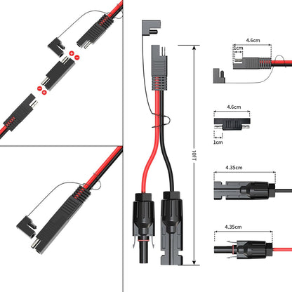 MC4 to SAE Adapter Extension Cable