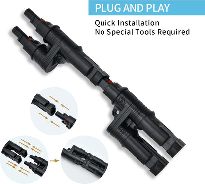 MC4 Y Branch Connector MMF and FFM