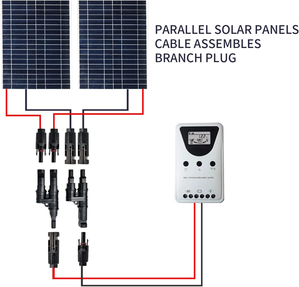 MC4 Y Branch Connector MMF and FFM