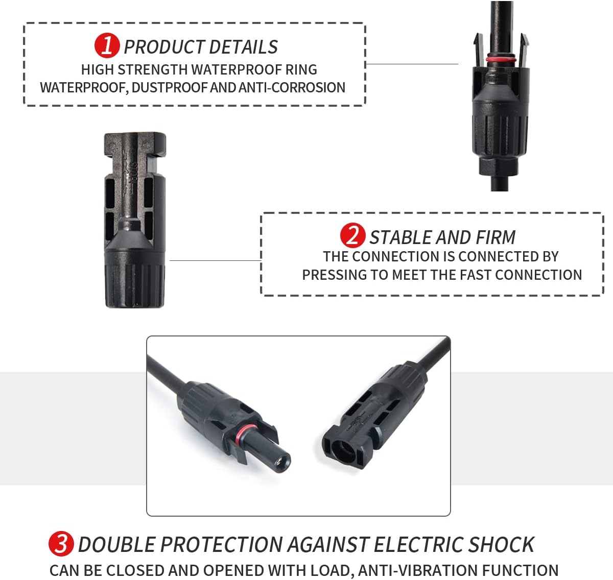 MC4 Y Branch Extension Cable