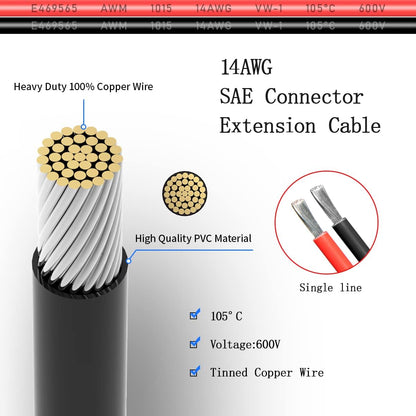 SAE Pigtail Extension Cable S