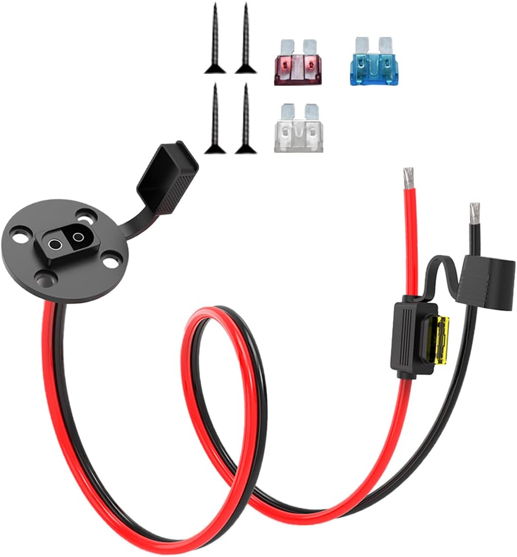 SAE Pigtail Extension Cable with Fuse