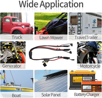 SAE Splitter Extension Cable with Fuse