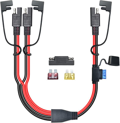 SAE Splitter Extension Cable with Fuse