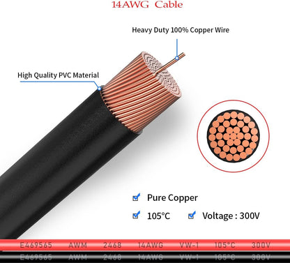 SAE Splitter Extension Cable with Fuse