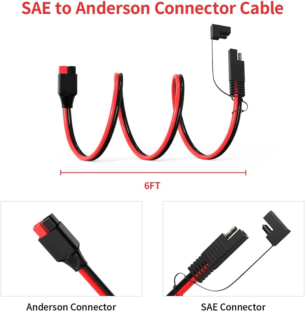 SAE to Anderson Adapter Extension Cable