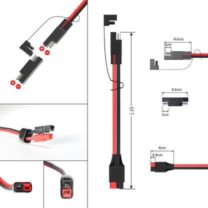 SAE to Anderson Adapter Extension Cable