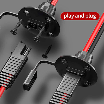 SAE to DIY Adapter Extension Cable with Fuse 10awg