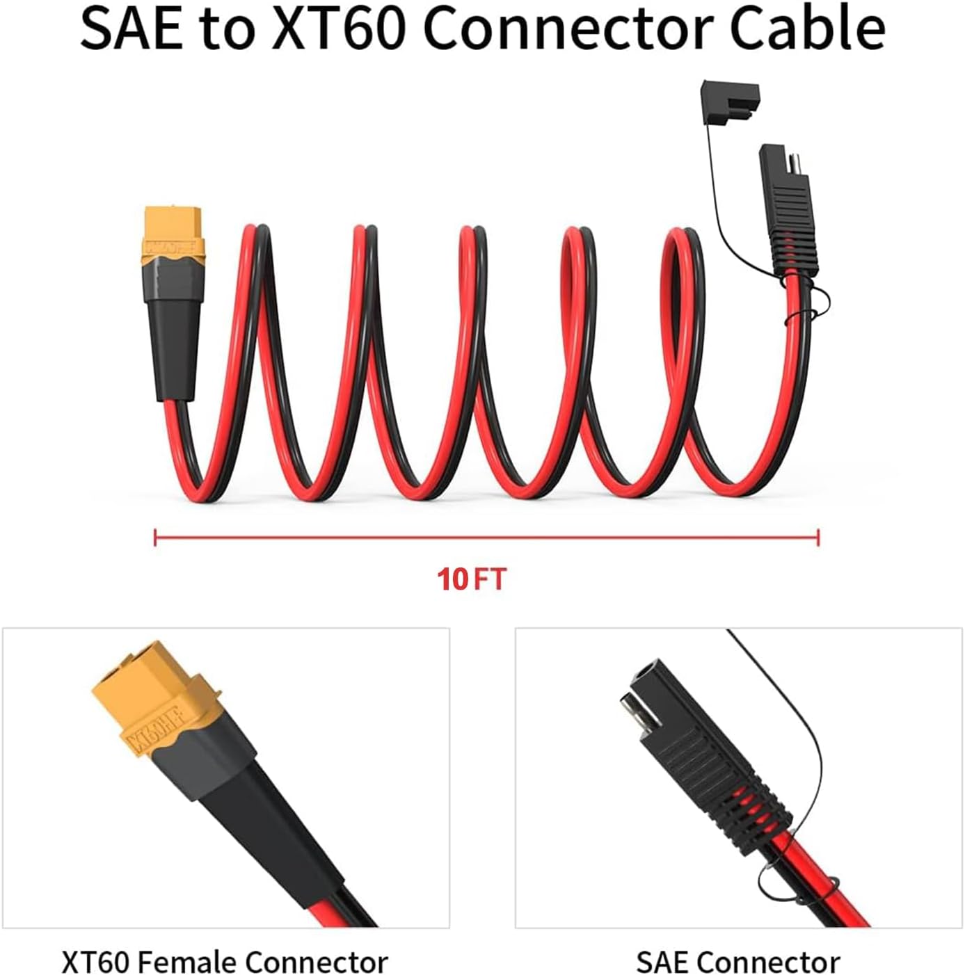 SAE to XT60 Female Adapter Extension Cable