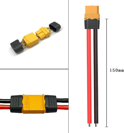 XT60 Female and Male Pigtail Extension Cable