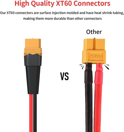 XT60 Female to Alligator Clip Extension Cable