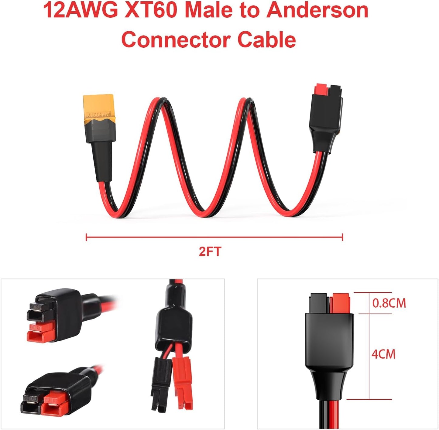 XT60 Female to Anderson Adapter Extension Cable