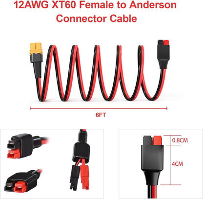 XT60 Female to Anderson Adapter Extension Cable