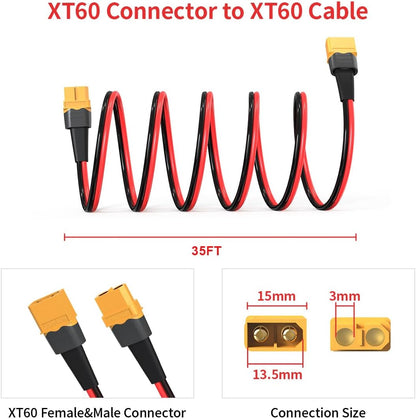 XT60 Female to Male Extension Cable