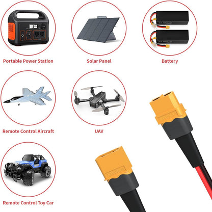 XT60 Female to Male Extension Cable