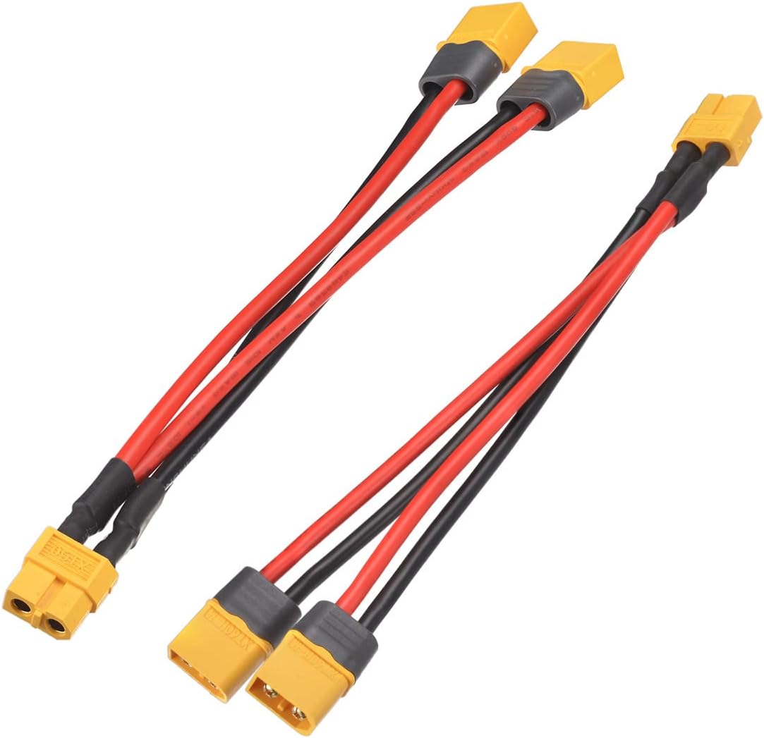 XT60 Female to Male Y Splitter Extension Cable