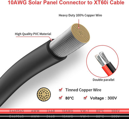 XT60i Female New to MC4 Adapter Extension Cable