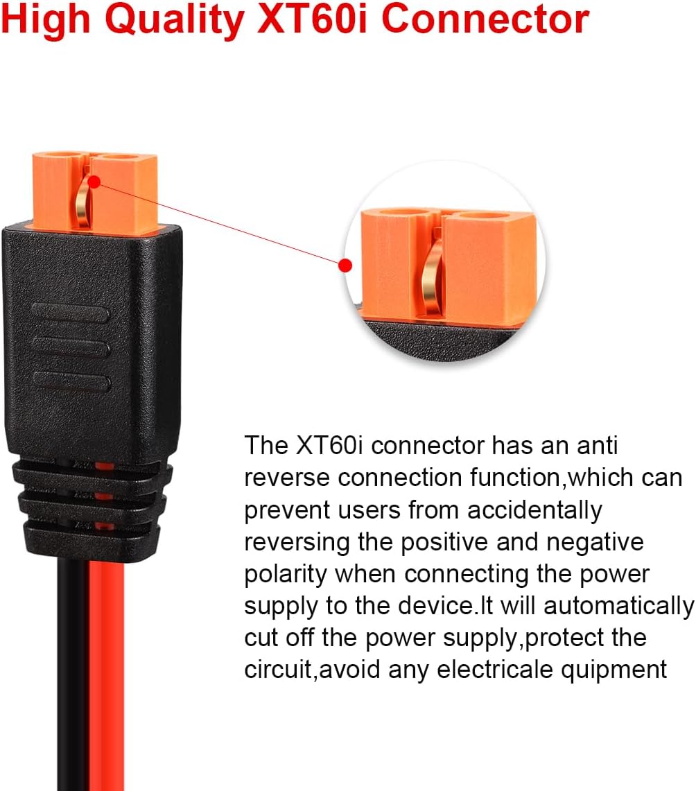 XT60i Female New to MC4 Adapter Extension Cable