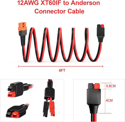 XT60i Female to Anderson Adapter Extension Cable