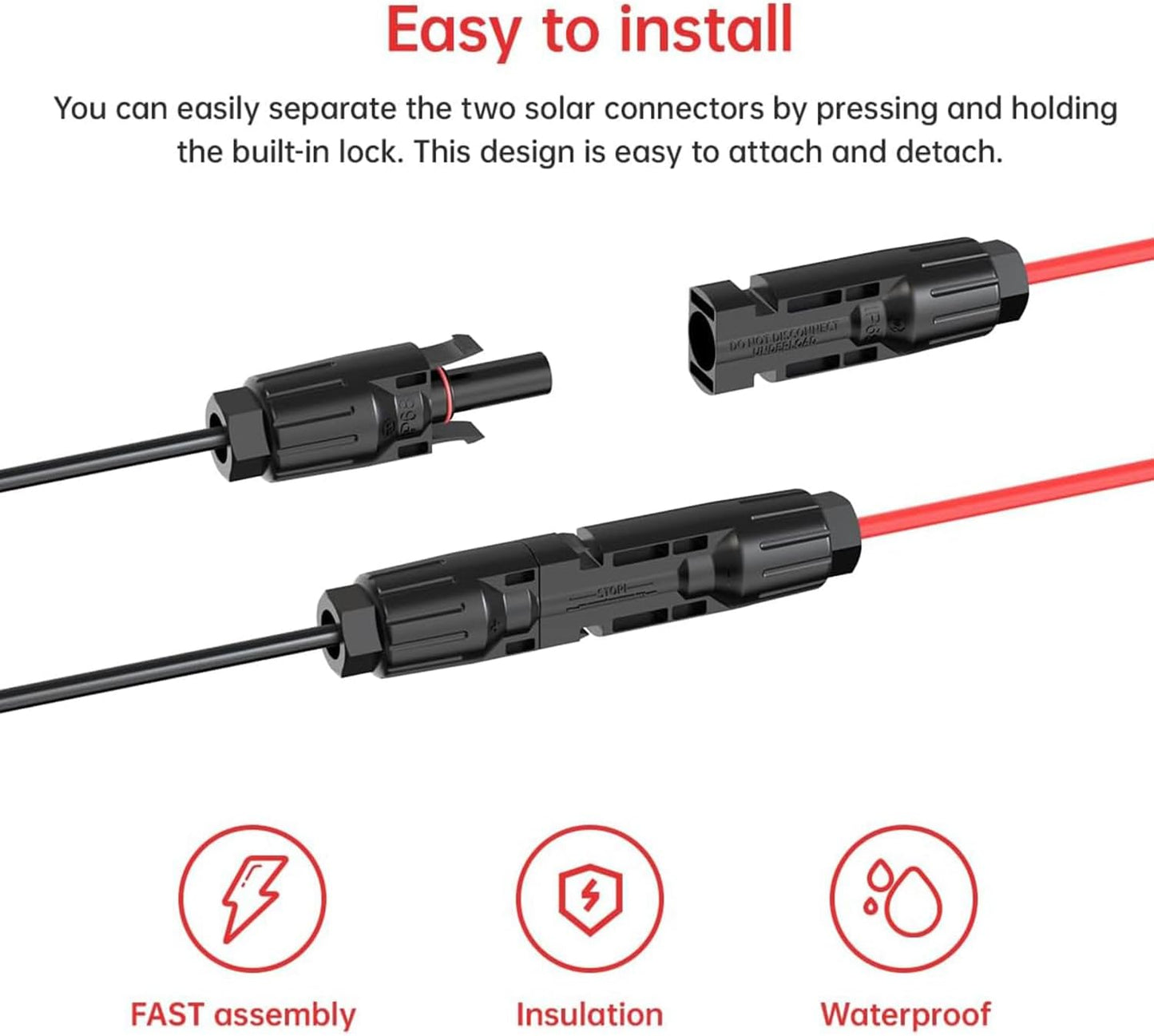 XT60i Female to MC4 Adapter Extension Cable