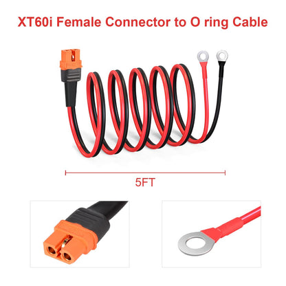 XT60i Female to O Ring Terminal Adapter Extension Cable