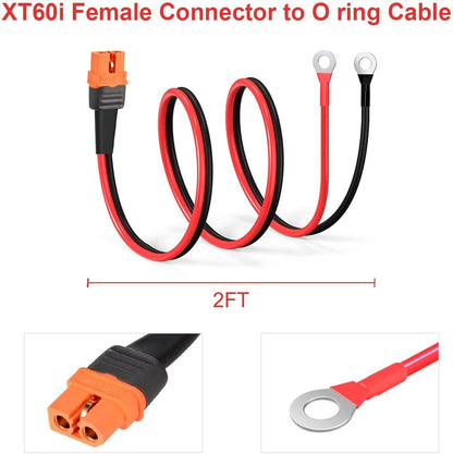 XT60i Female to O Ring Terminal Adapter Extension Cable