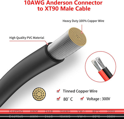 XT90 Male to Anderson Adapter Extension Cable